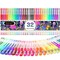 32 Color Neon Glitter Pens Fine Tip Art Markers Set 40% More Ink Colored Gel Pens for Coloring Book, Drawing, Doodling, Scrapbook, Journaling, Sparkle Pen Easter Gifts kids